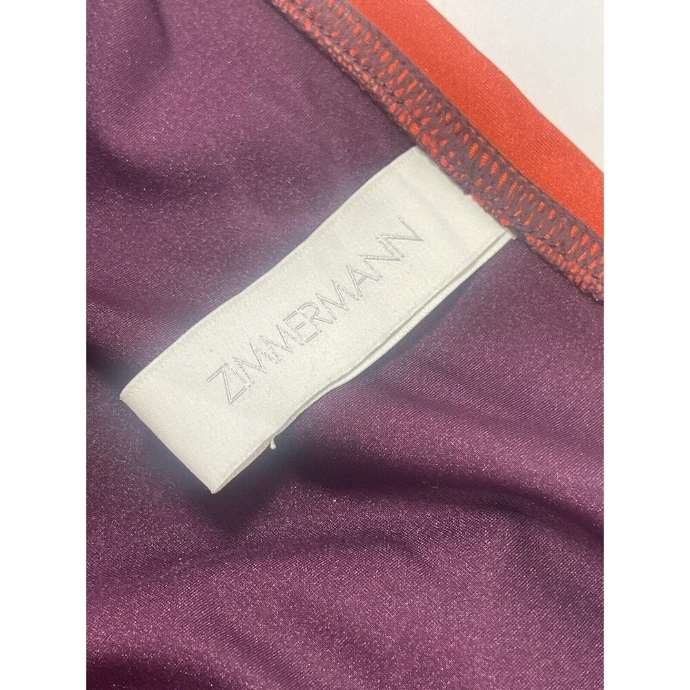Zimmermann Violet ColorBlock Bikini Bottom